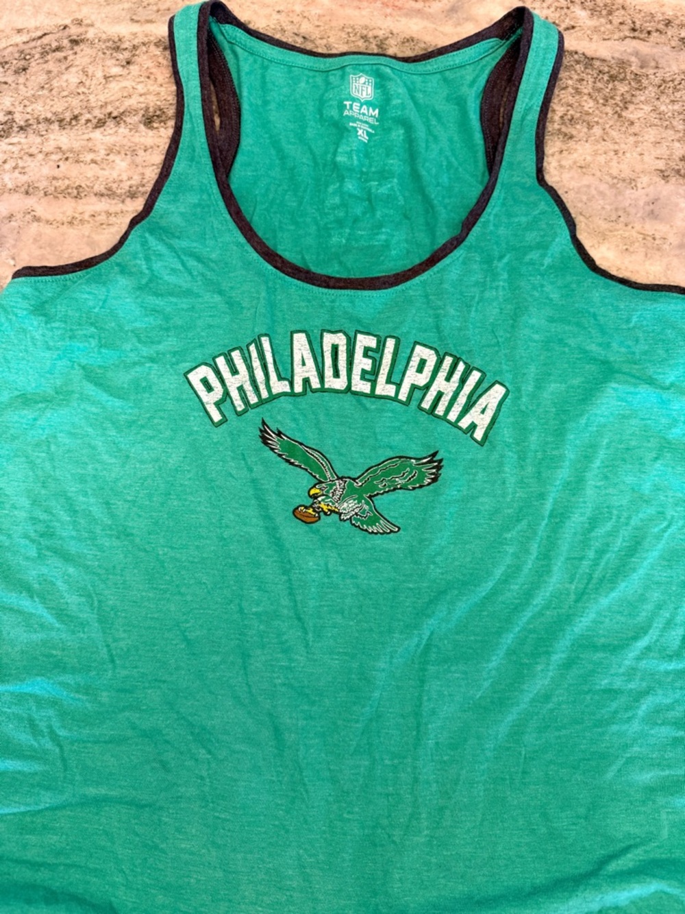 NFL Philadelphia Teal Tank Top with Black Trim